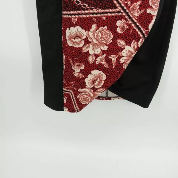 Thalia Sodi Womens Floral Patchwork Halter Dress Black/Red S NWT $99.50 - Picture 4 of 7